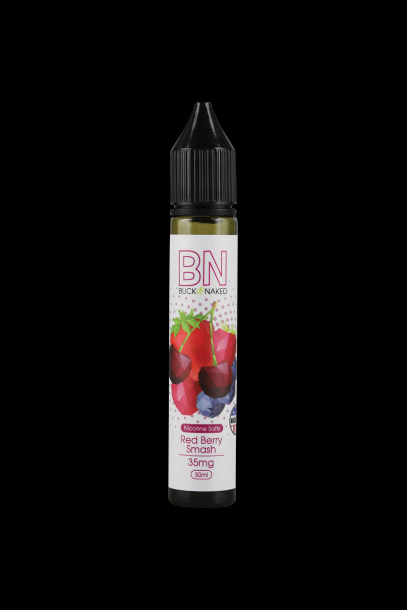 Buck Naked Red Berry Smash Nic Salt E-Liquid - A Juicy Delight