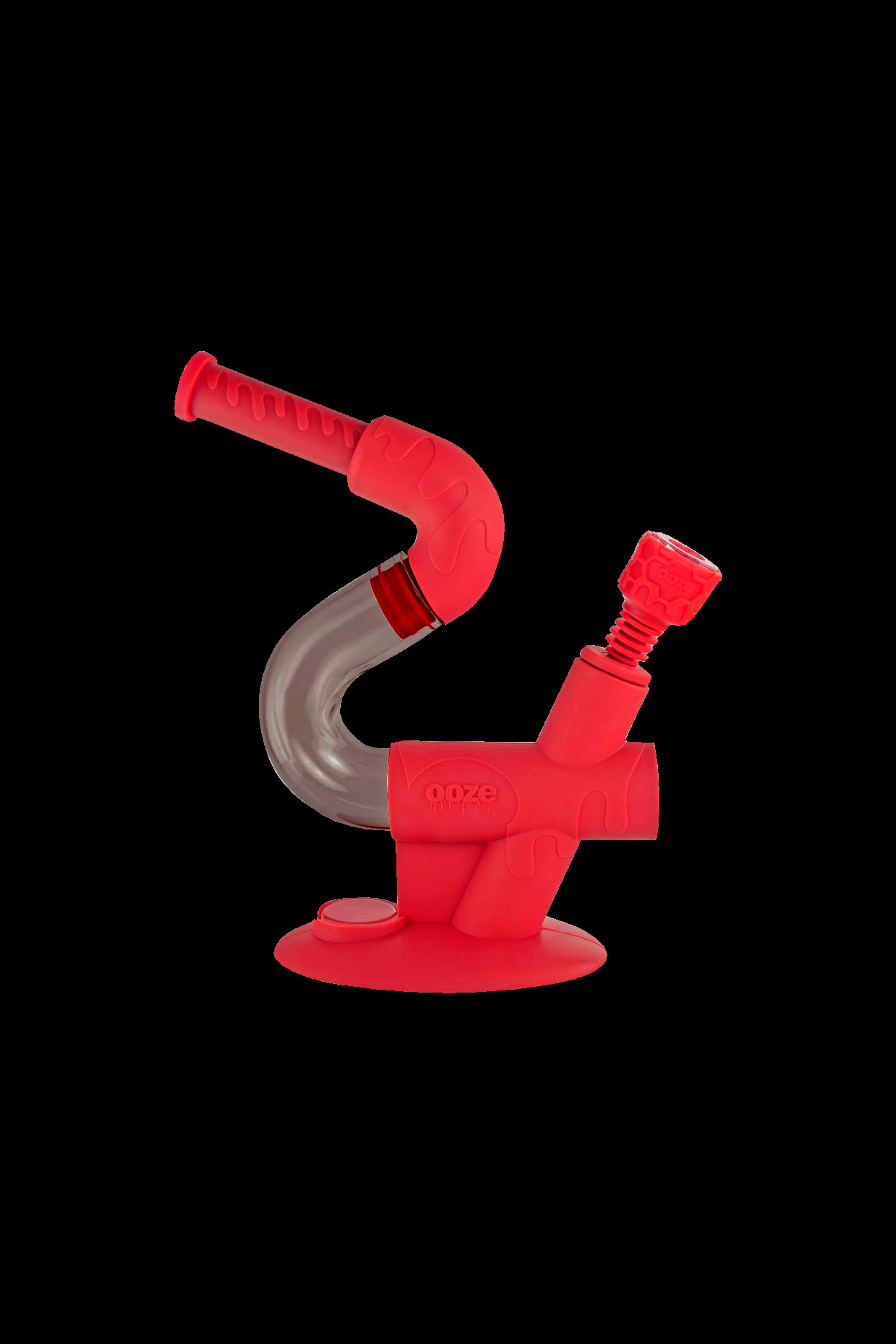 Ooze Swerve 4-in-1 Hybrid Silicone and Glass Water Pipe - The Ultimate Smoking Companion