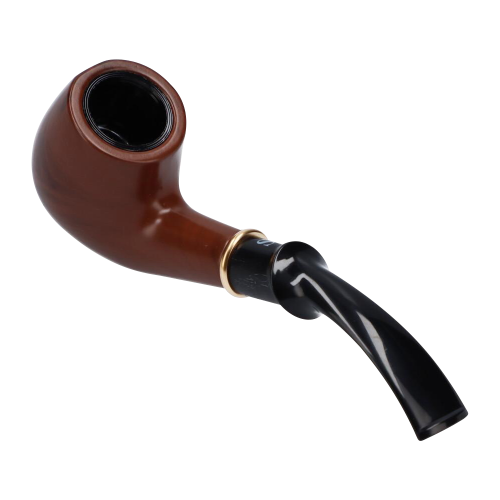 Elegant Classic Hand Pipe with Stand - A Classy Smoking Essential