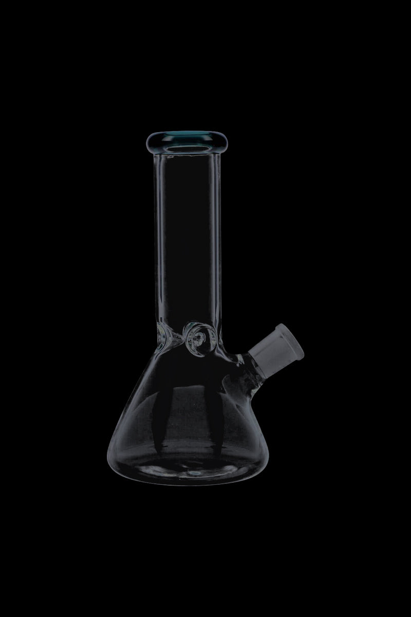Exquisite Glass Beaker Base Ice Bong with Vibrant Colored Mouthpiece