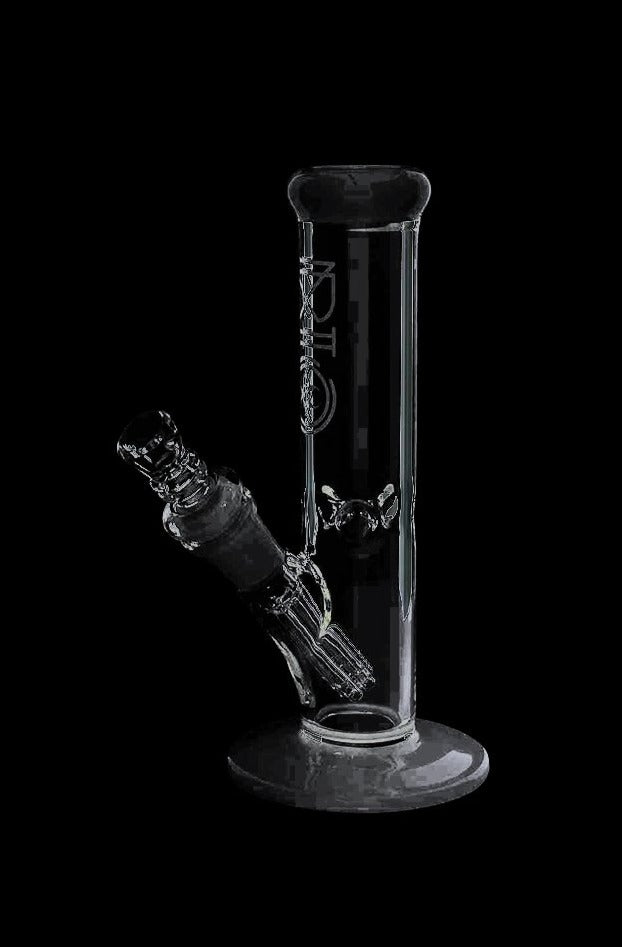 Bio Hazard Glass Straight Ice Bong with Stunning Color Accents