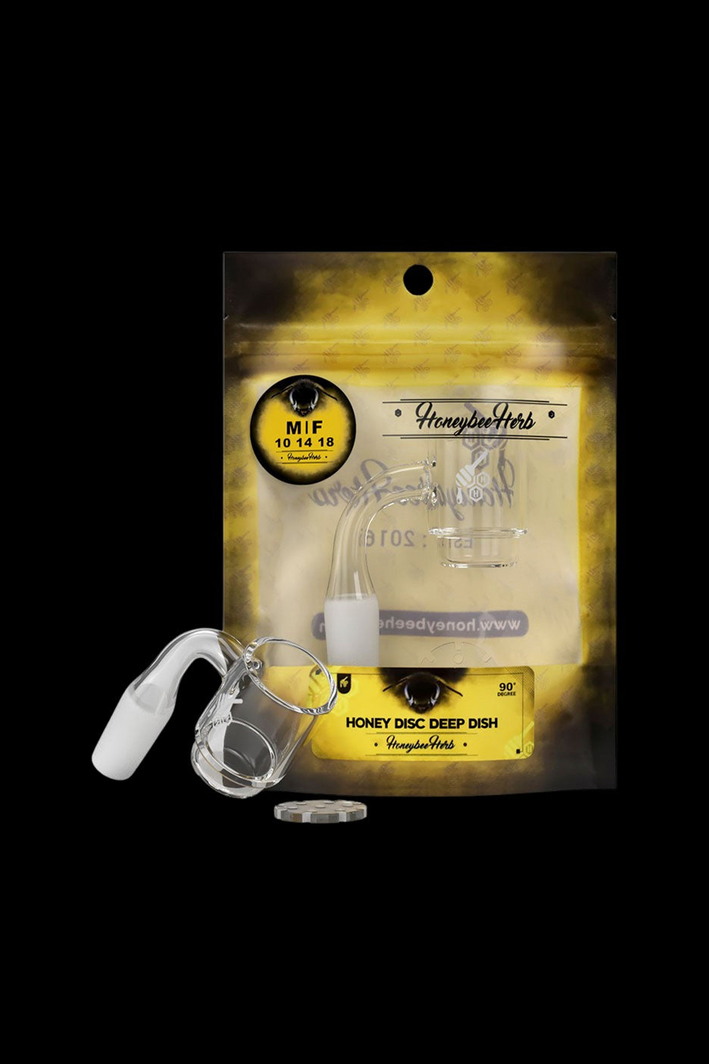 Honeybee Herb's Yellow Line Honey Disc Deep Dish Quartz Banger: A Dabbing Revolution