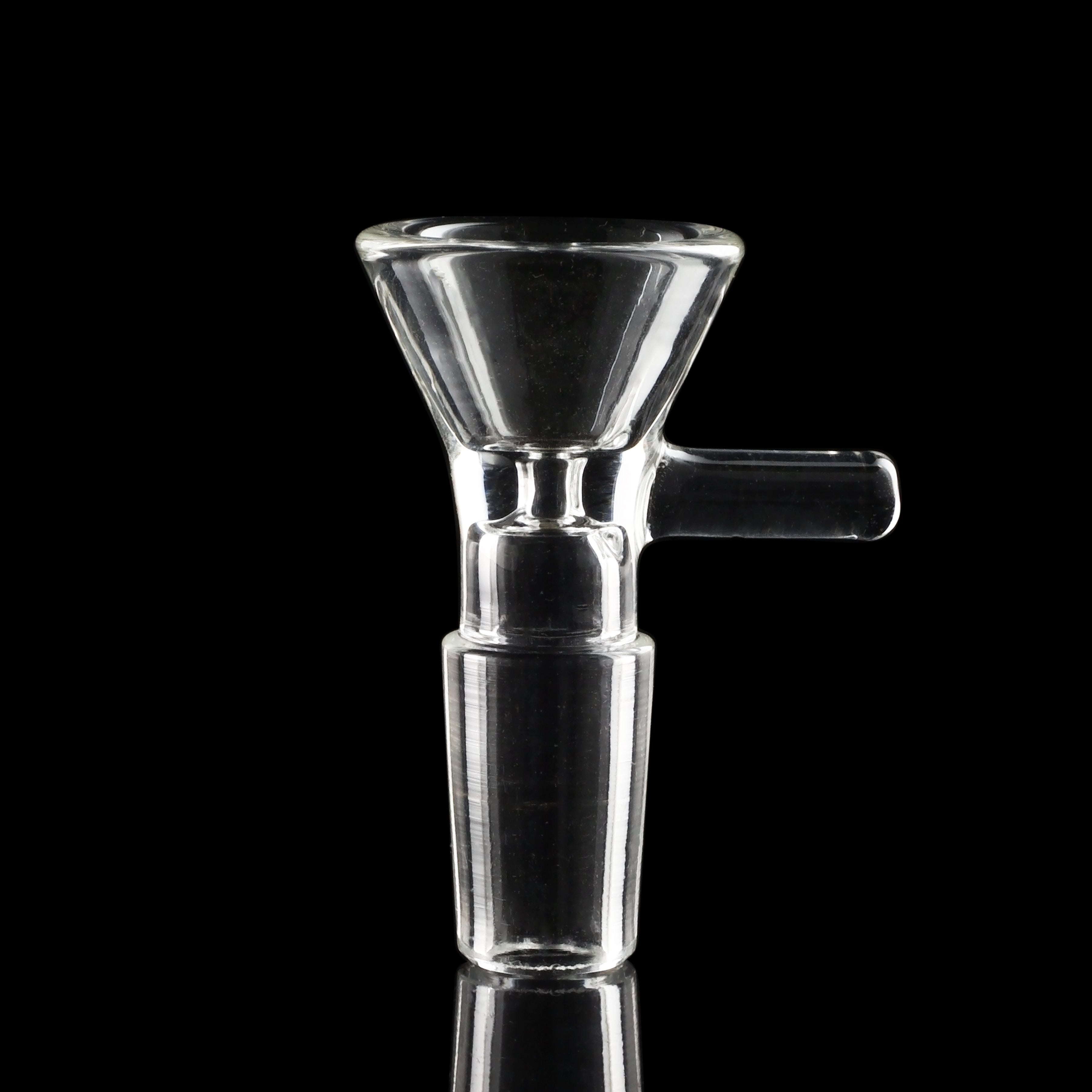 Stunning Clear Gathered Glass Bowl for Water Pipes