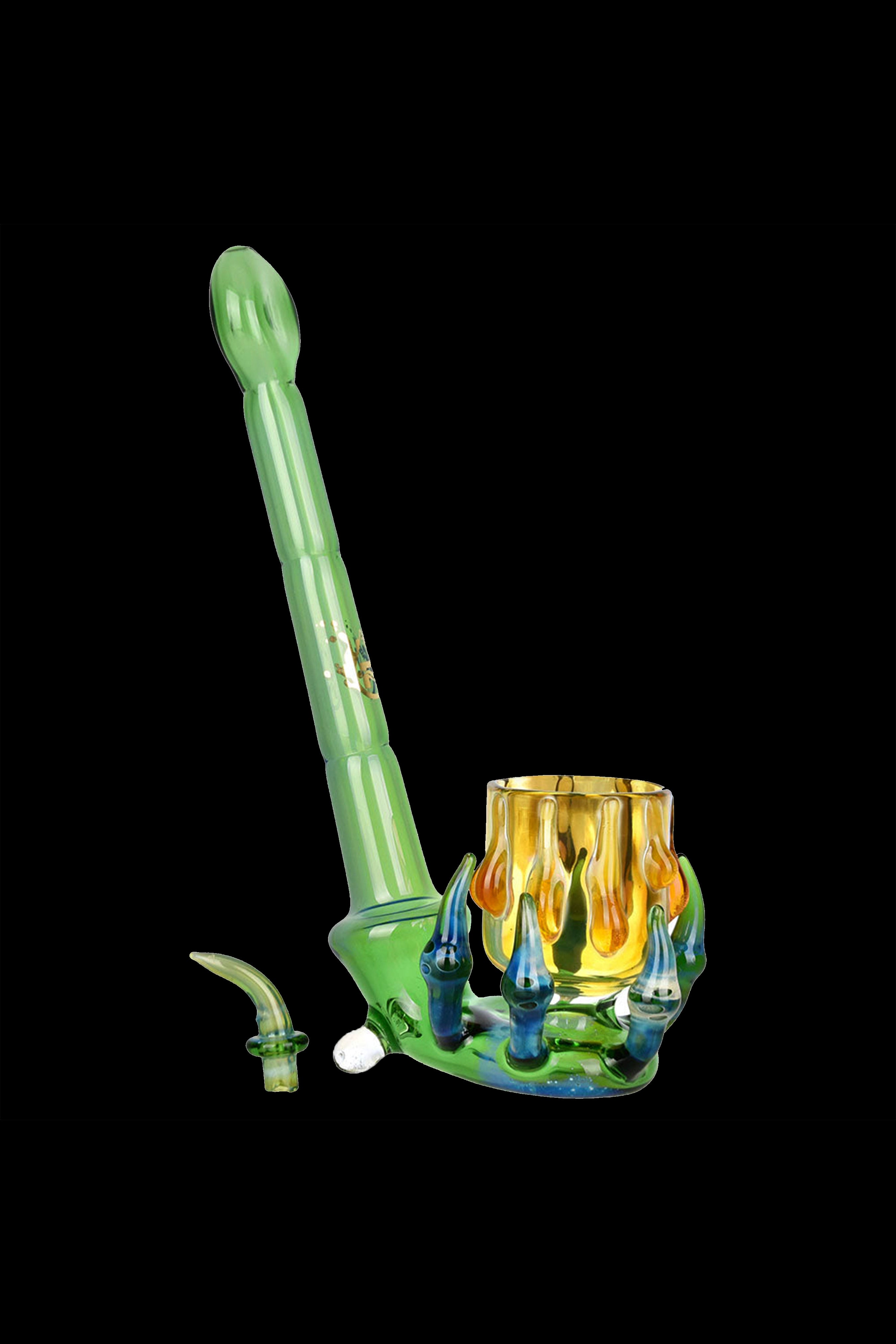 Enchanting Pulsar Dragon Claw Sherlock Pipe with Carb Cap for Puffco Proxy
