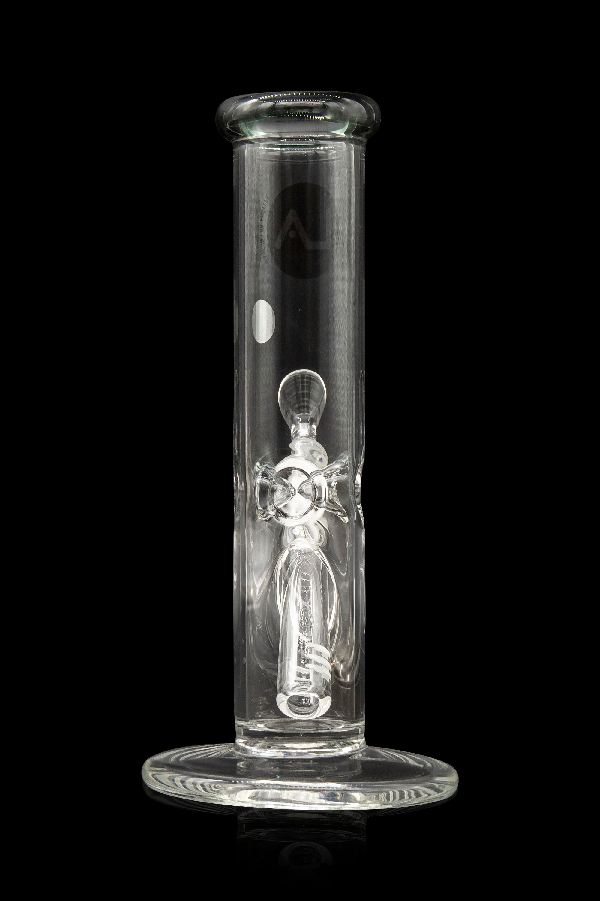 LA Pipes Borosilicate Glass Straight Tube Bong - A Timeless Classic