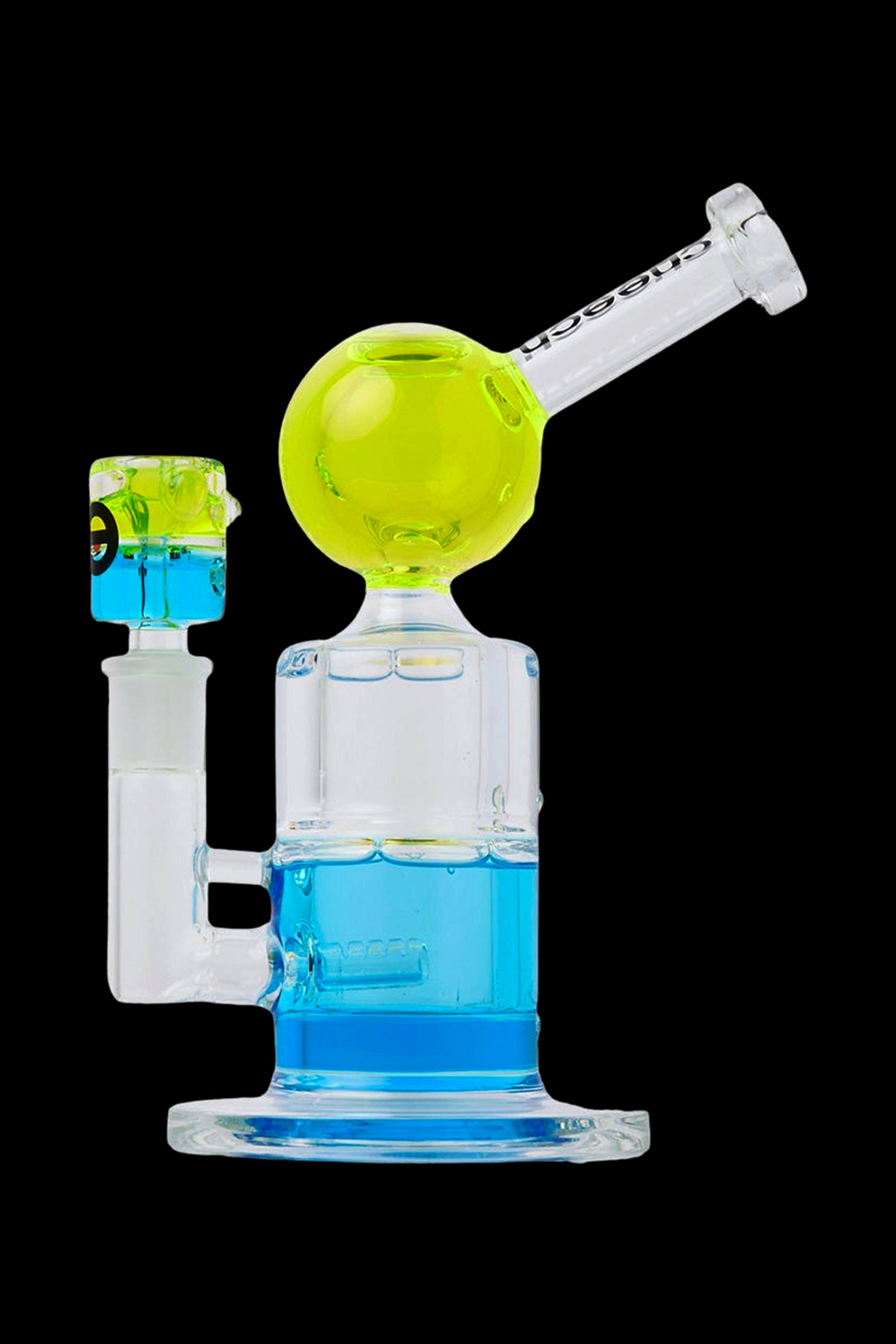 Cheech Glass Triple Glycerin Dual - Color Bong: Stylish Smoking Companion
