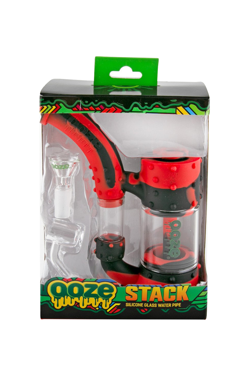 Ooze Stack Premium Silicone Water Pipe - Versatile Smoking Essential