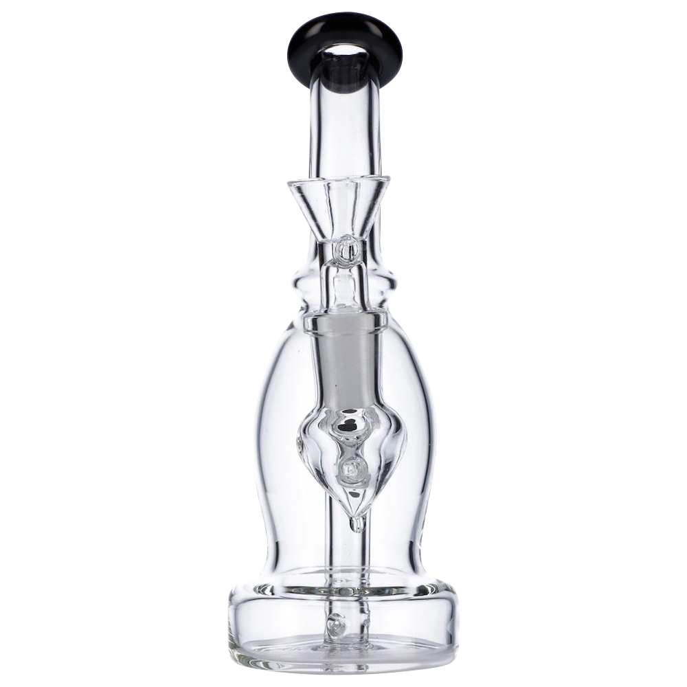 Stunning Bent Neck Glass Bubbler