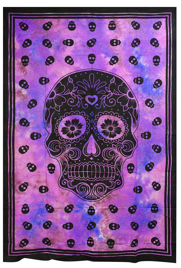 Eye - Catching Multi Skull Tapestry