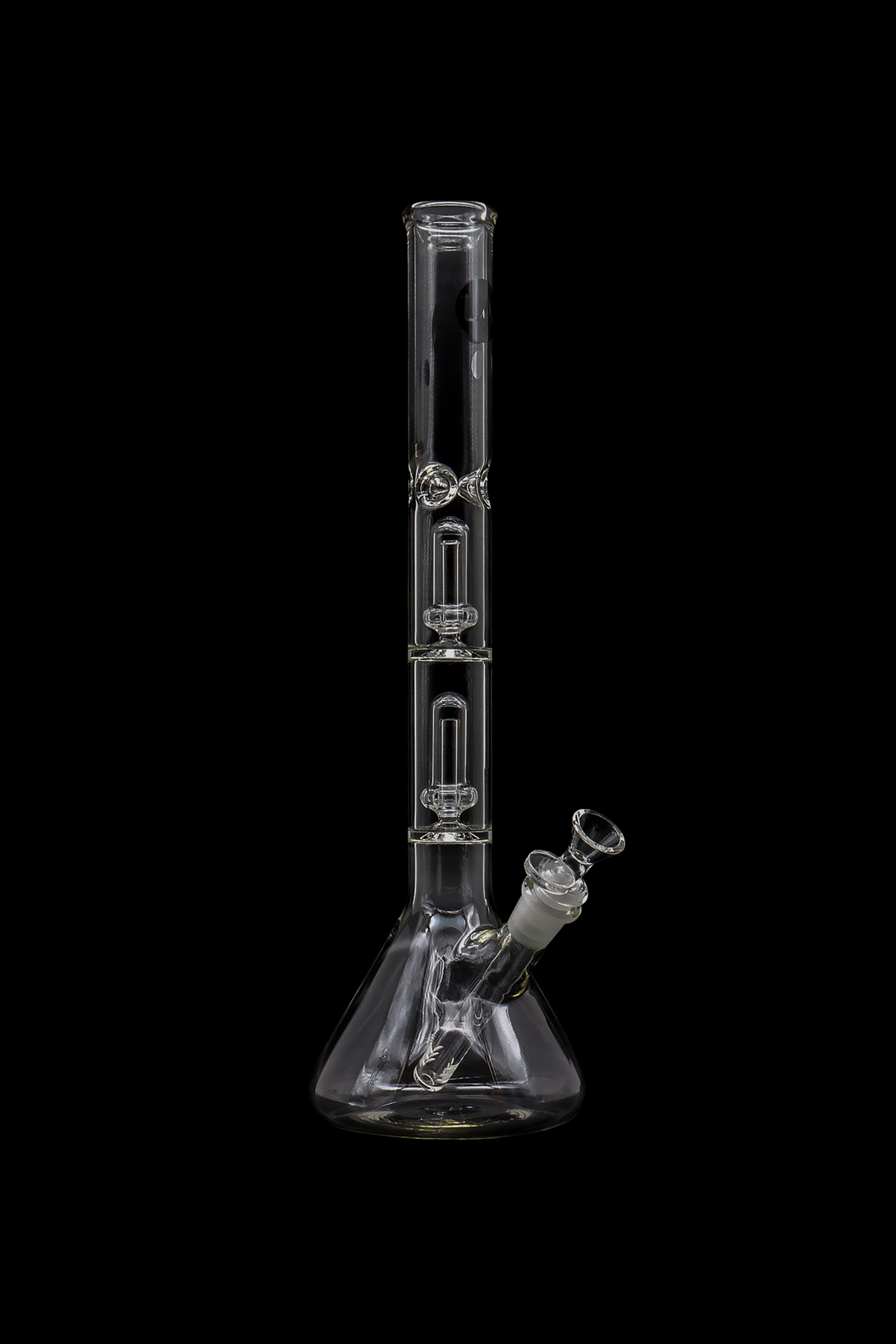 LA Pipes Single or Double Showerhead Perc Beaker Bong - A Must - Have Smoking Companion