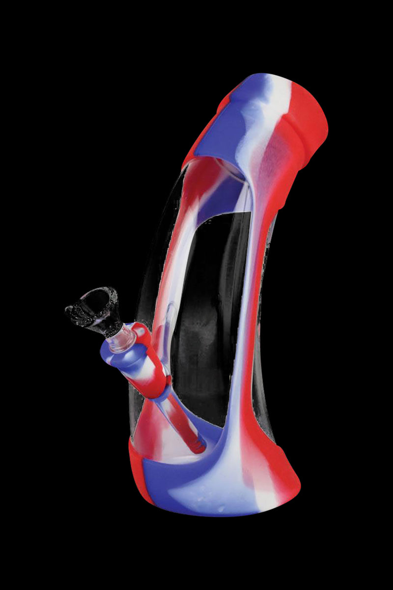 Stunning Horn Glass Silicone Water Pipe - Elevate Your Smoking Experience!