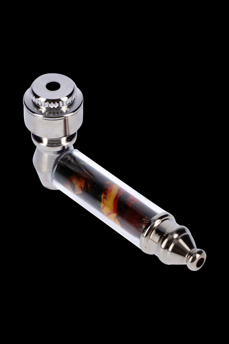 Indestructible Rasta-Themed Metal Hand Pipe