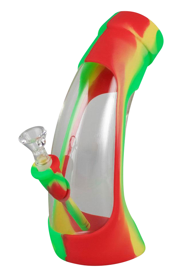 Stunning Horn Glass Silicone Water Pipe - Elevate Your Smoking Experience!