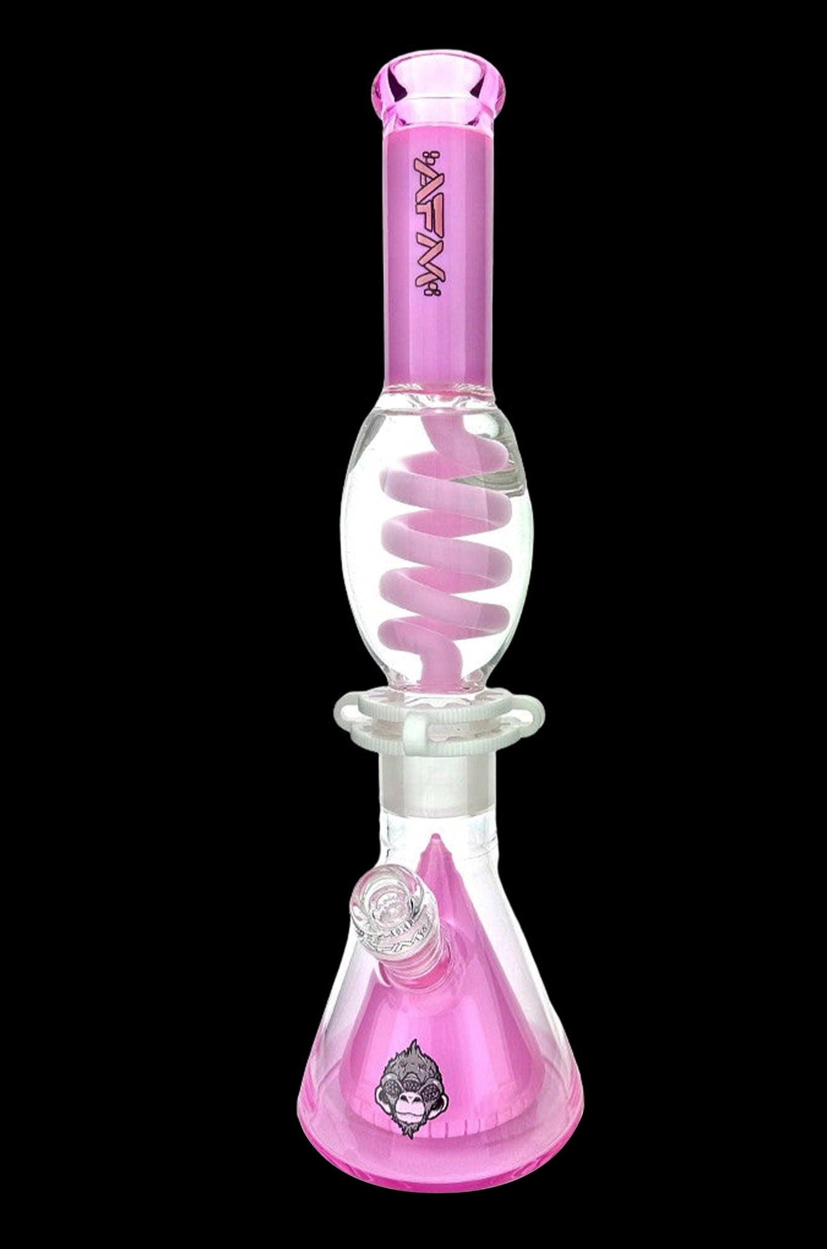 AFM Glass 16-Inch UFO Pyramid Freezable Coil Beaker Bong - A Stunning Smoking Companion