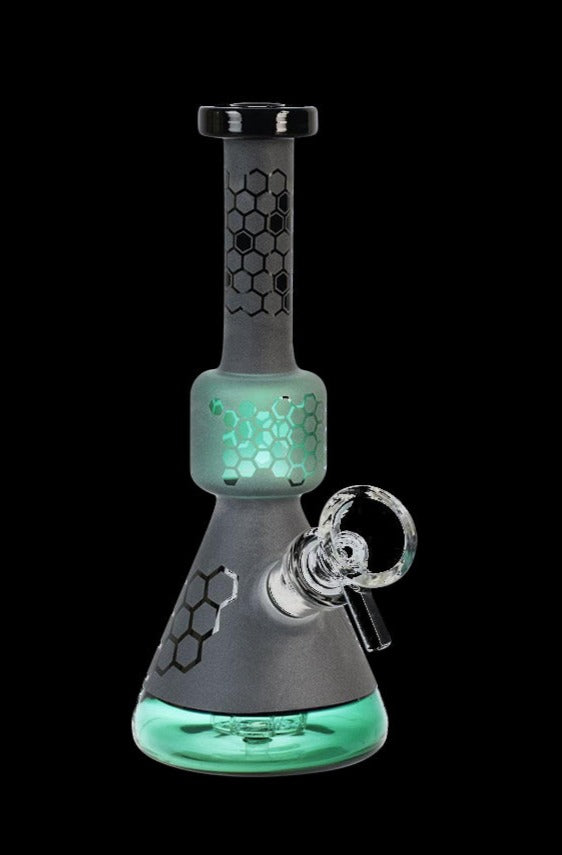 Enchanting Black Frost Bee Geometry Water Pipe