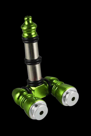 Incredible Double Bowl Aluminum Pipe with Bowl Saver Lids