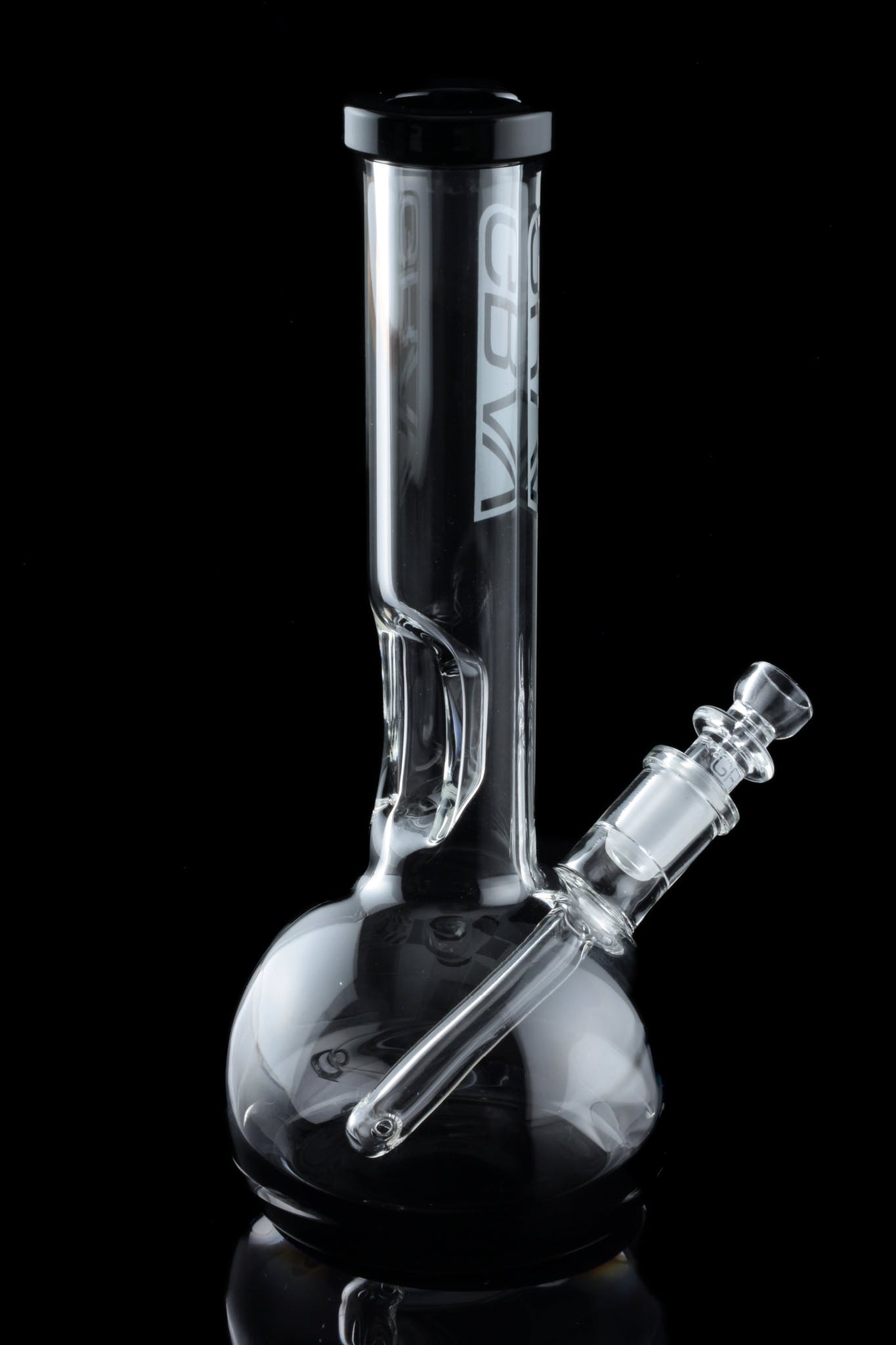 GRAV Small Round Base Water Pipe with Stunning Black Accents - A Must - Have!