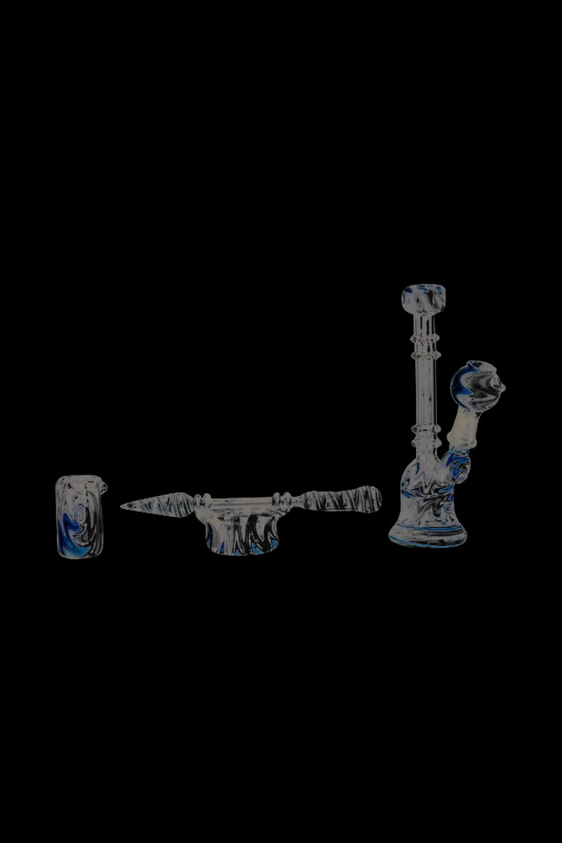 Colorful Glass Bell Dab Rig - All-in-One Smoking Solution