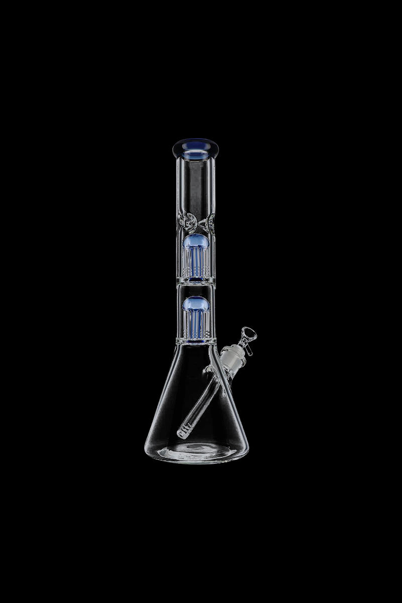 Stunning Beaker Base Glass Ice Bong with Double Tree Perc