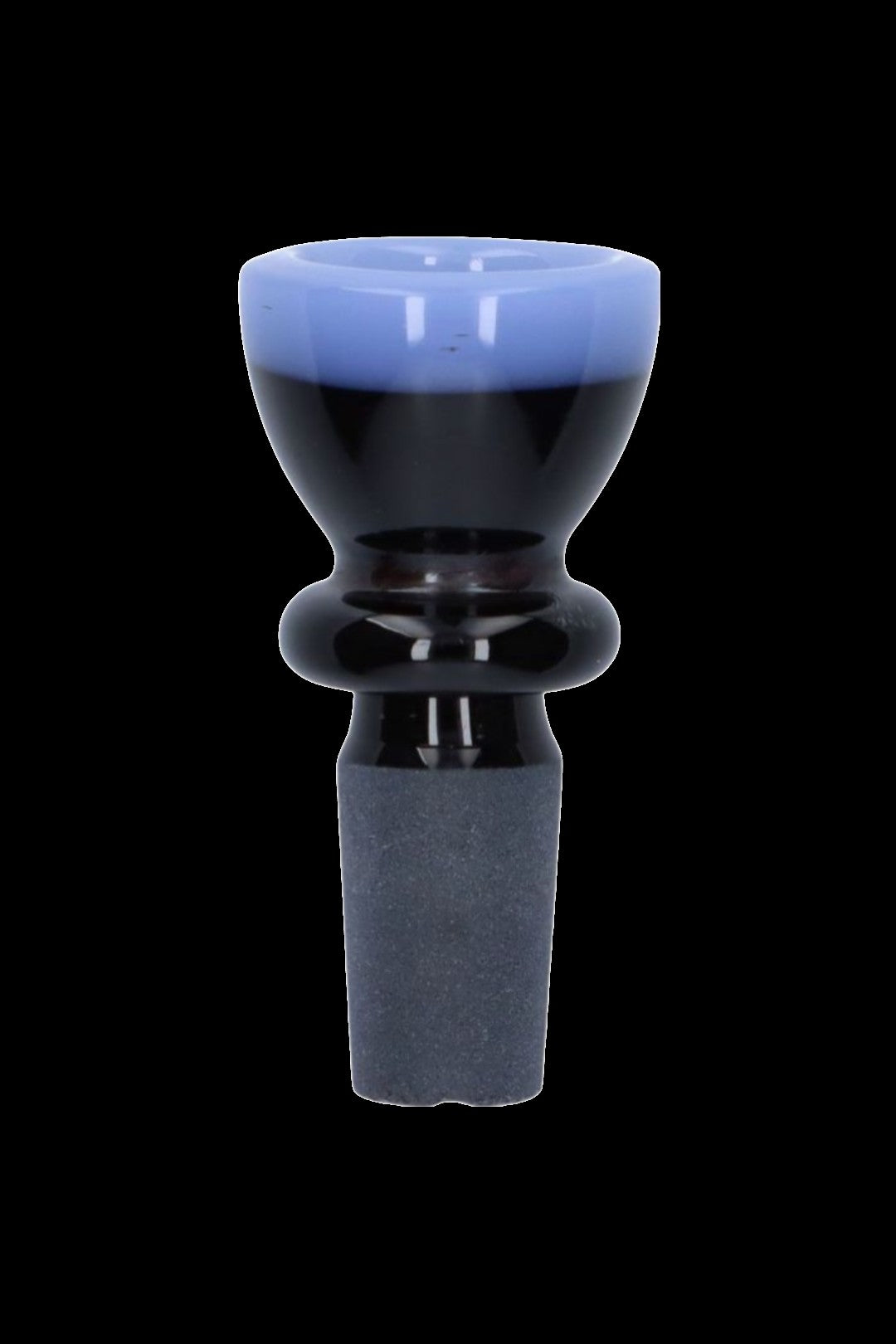 Stunning Black Bong Bowl with Vibrant Colored Ring