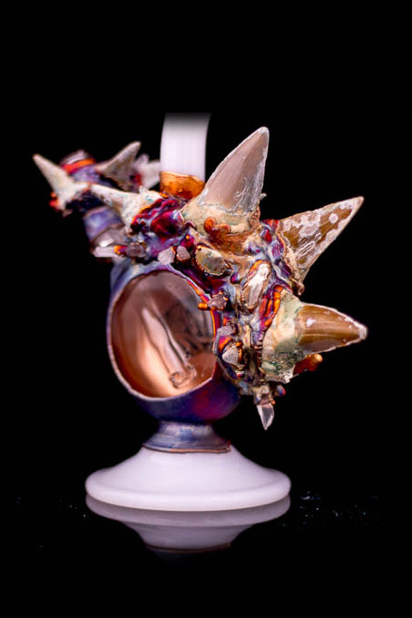 Envy Glass Cretaceous Electroformed Dab Rig - A Mesmerizing Art Piece
