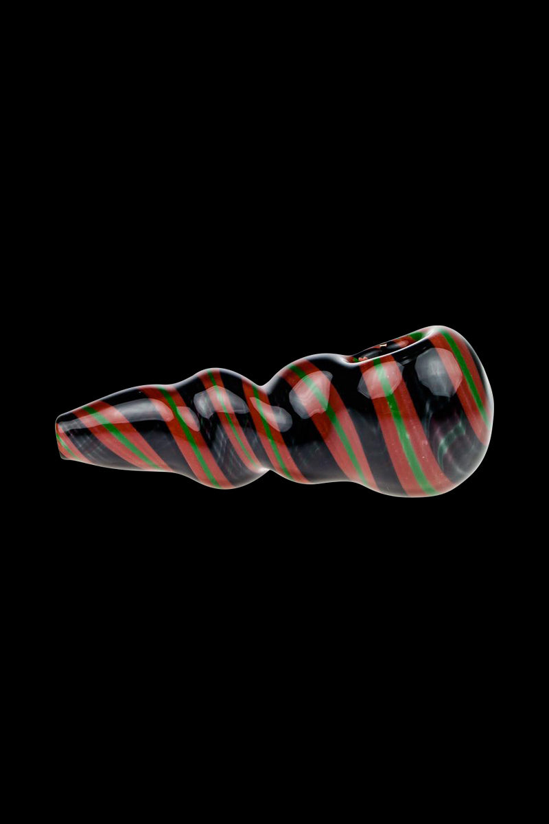 G-Spot Rasta Stripes Glass Spoon Pipe - A Colorful Collector's Dream