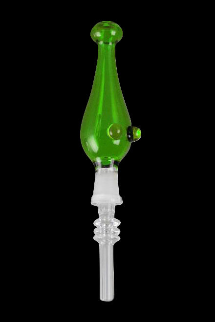 Awesome Portable Glass Dab Straw with Quartz Tip