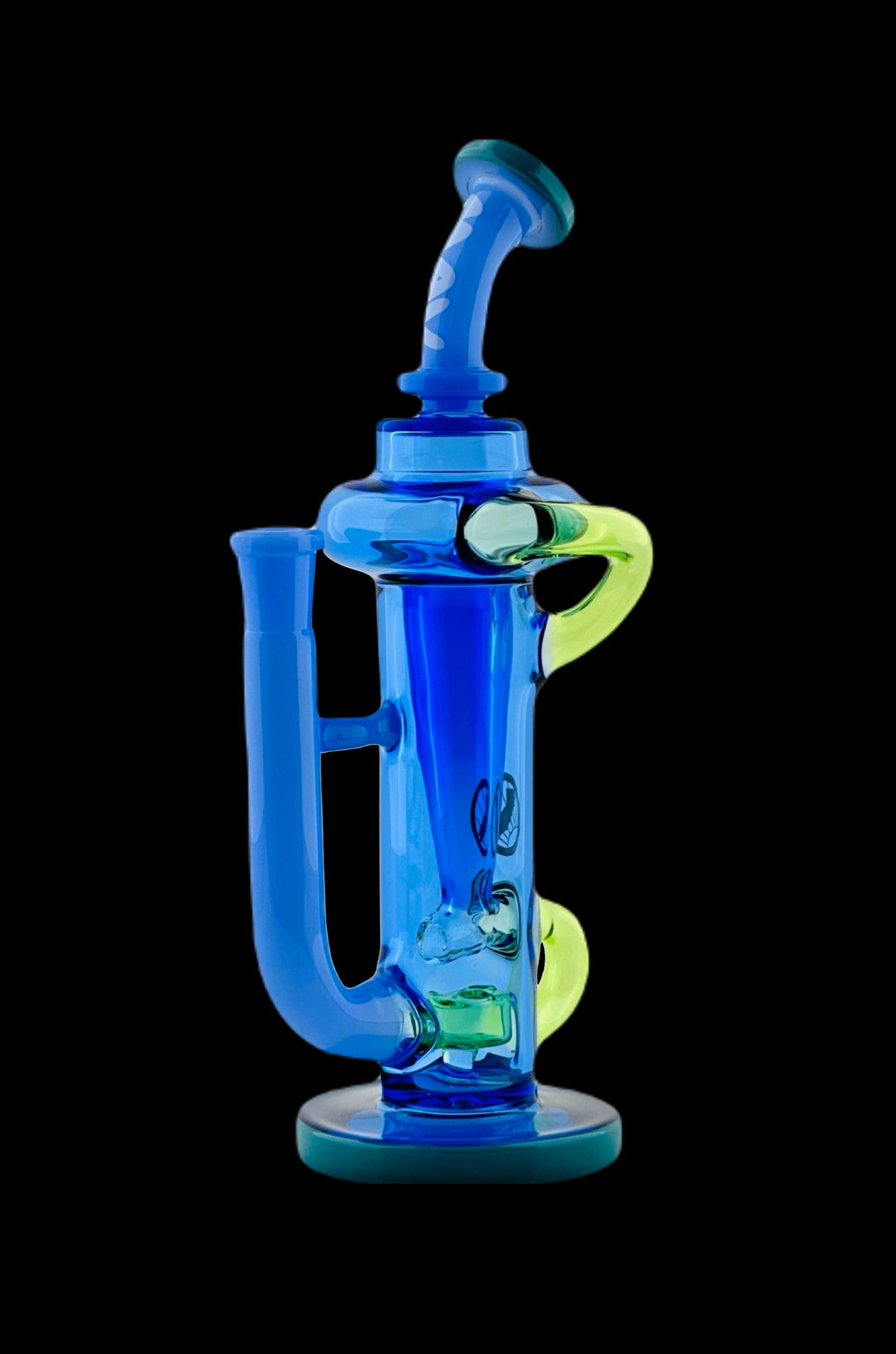 MAV Glass Trestle Color Combo Recycler: A Cool Dab Rig