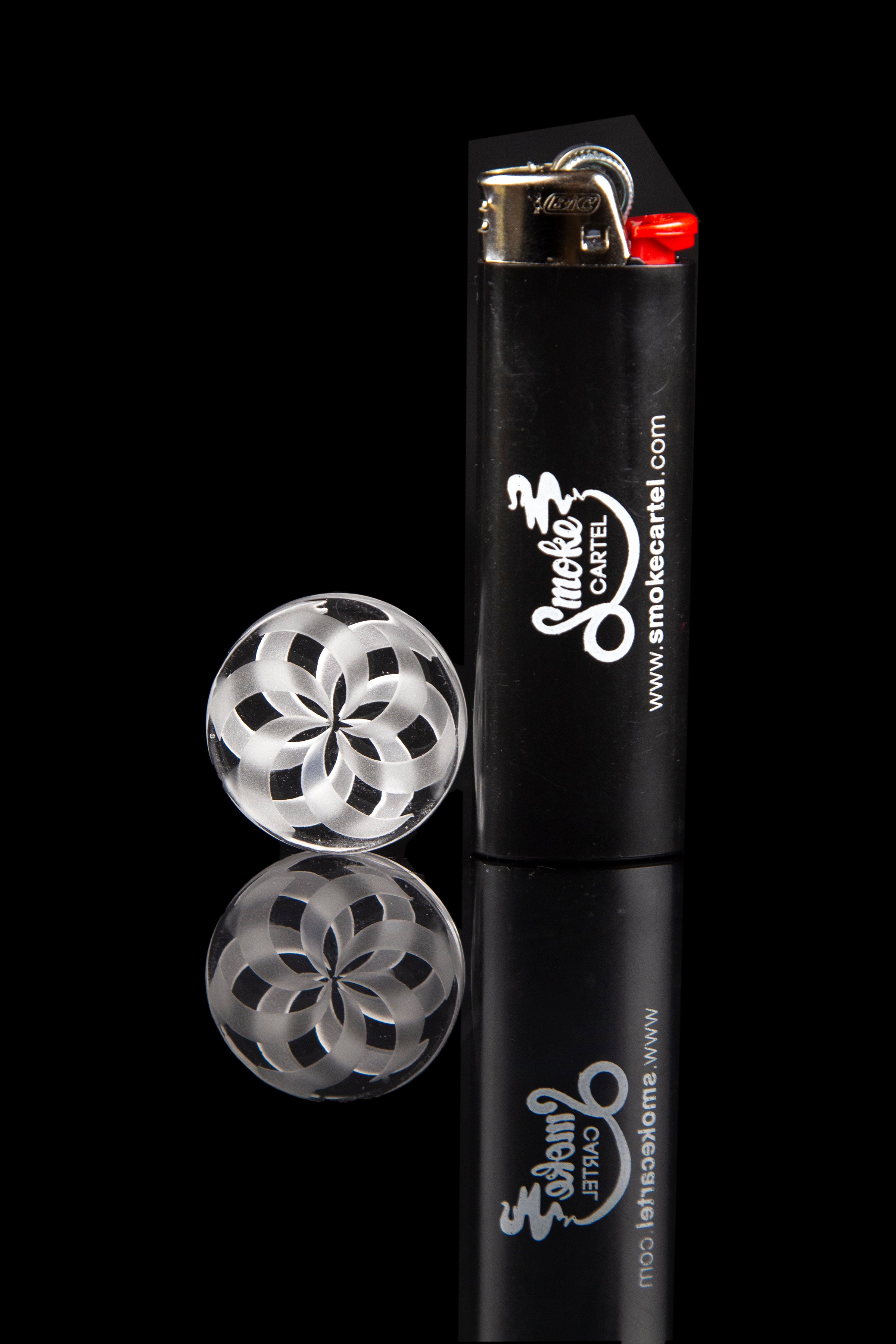 Exquisite Engraved Flat Carb Cap for Ultimate Dabbing