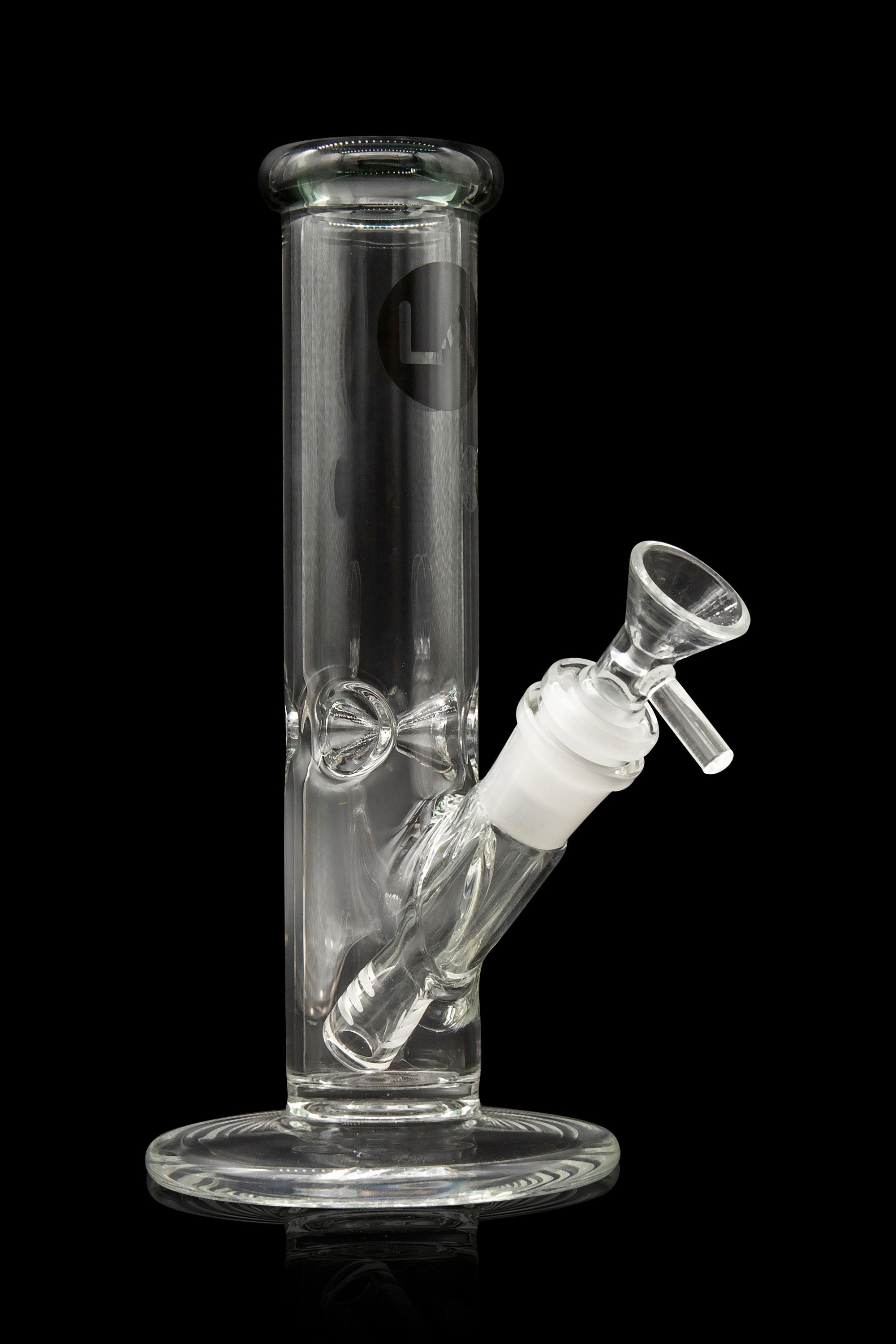 LA Pipes Borosilicate Glass Straight Tube Bong - A Timeless Classic