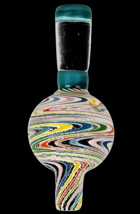 Stunning Multi - color Zig Zag Pattern Carb Cap