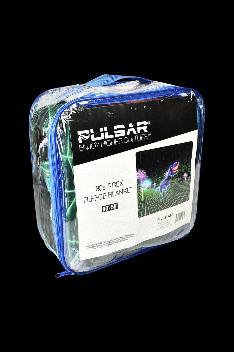 Pulsar Fleece Throw Blanket - '80s T-Rex: A Nostalgic Delight!