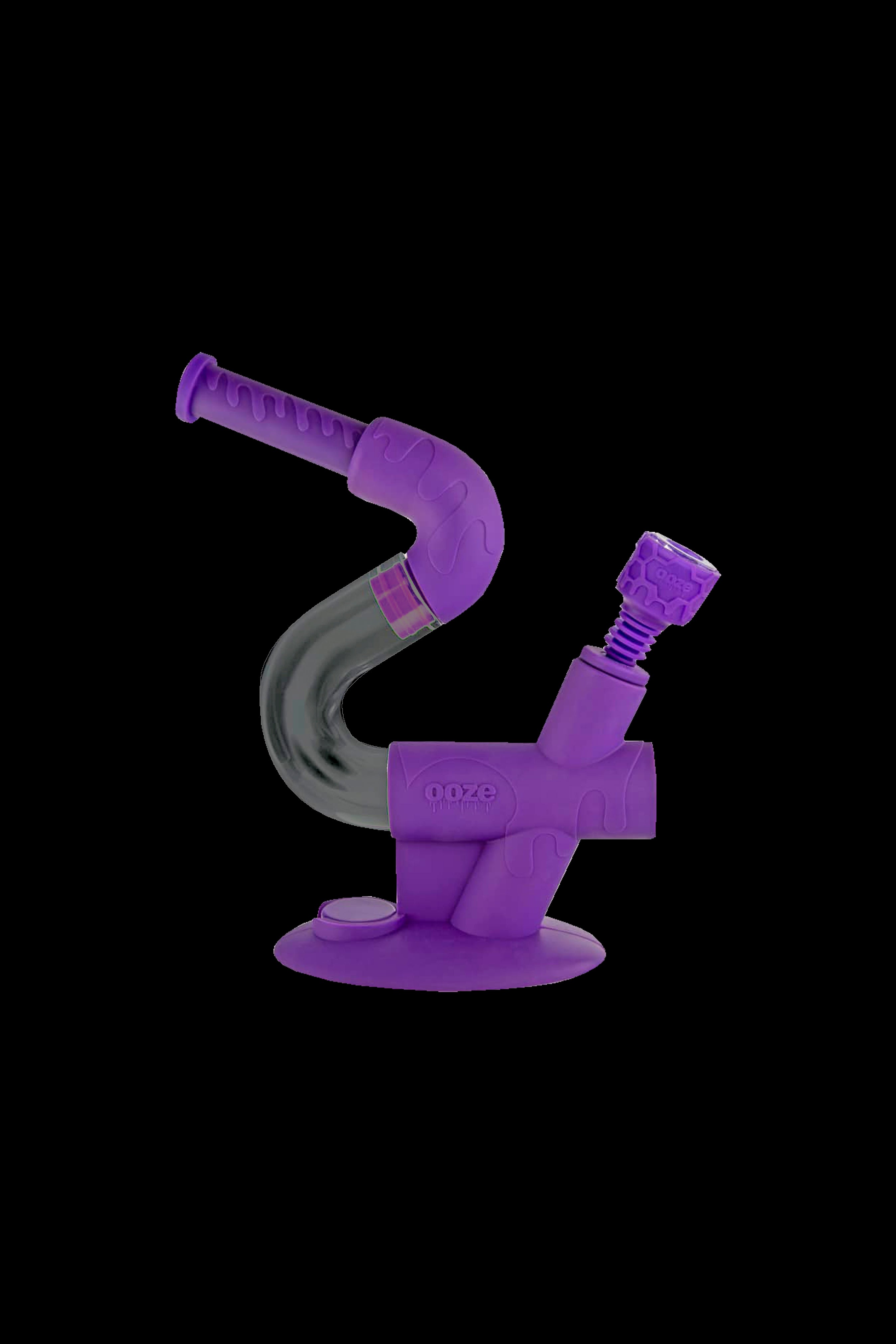 Ooze Swerve 4-in-1 Hybrid Silicone and Glass Water Pipe - The Ultimate Smoking Companion