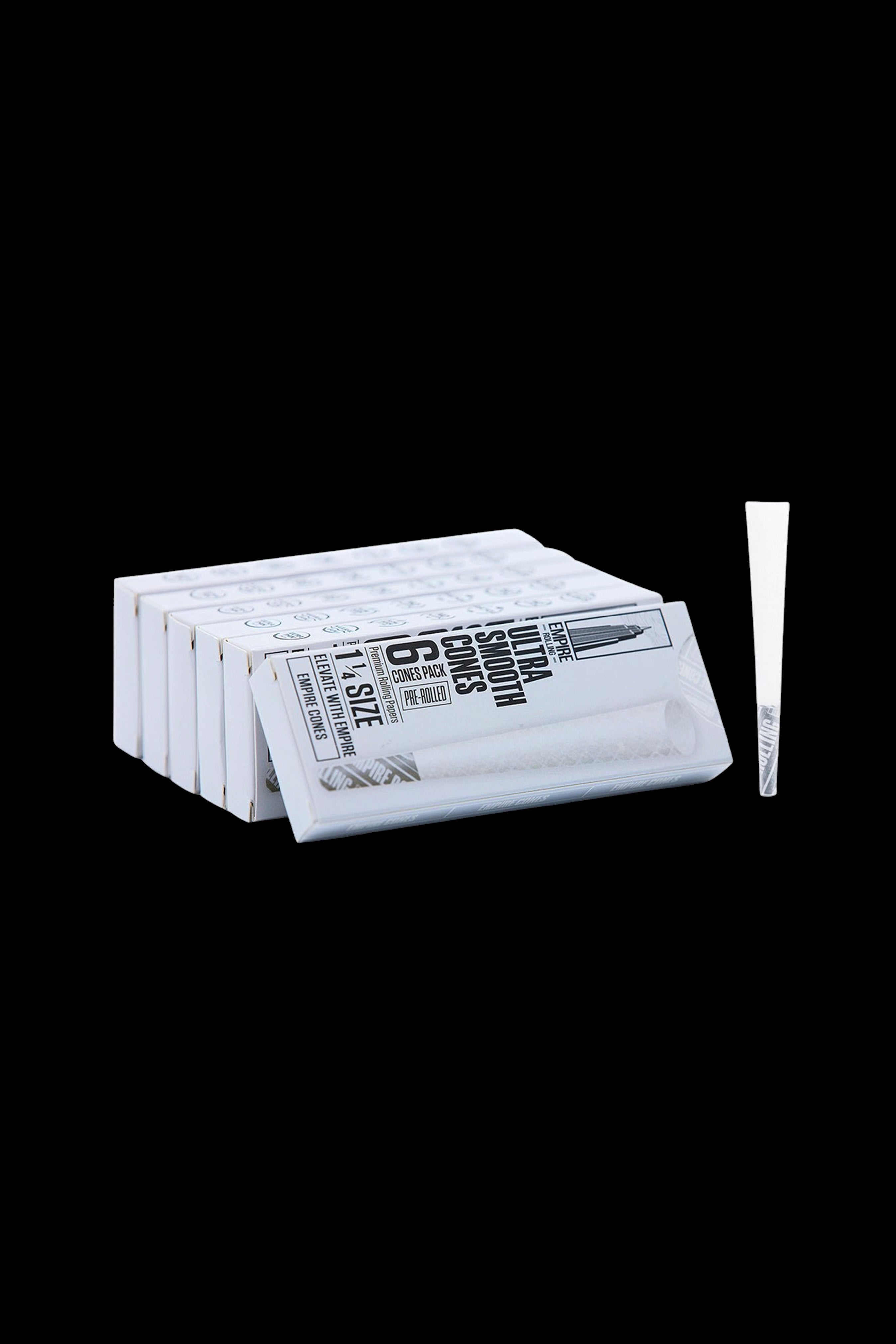 Empire Rolling UltraSmooth White Cones - 1.25 Size, 6-Pack