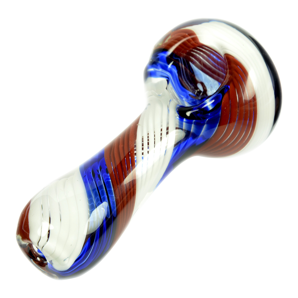 Patriotic Glassheads Inside-Out Spoon Pipe