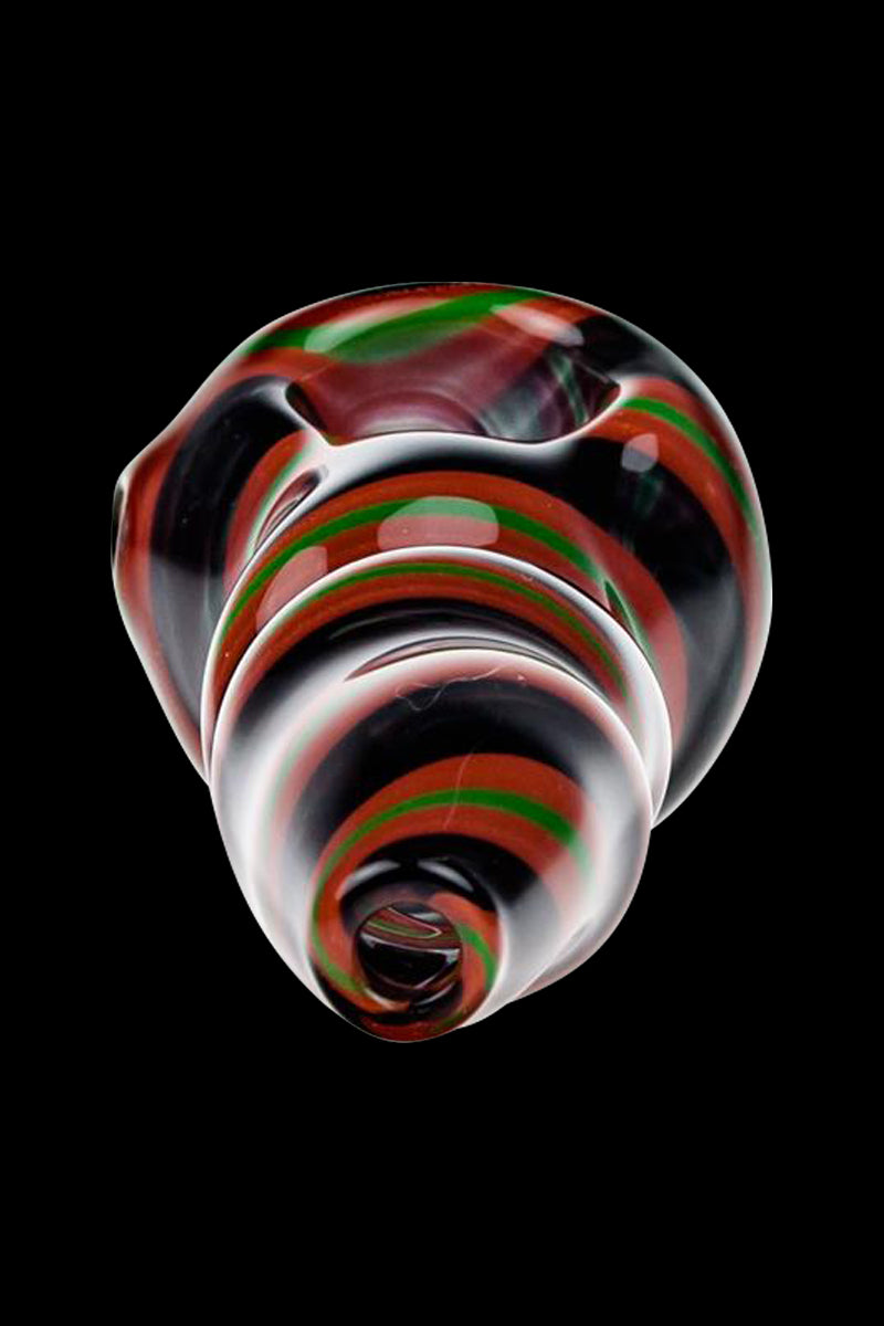 G-Spot Rasta Stripes Glass Spoon Pipe - A Colorful Collector's Dream