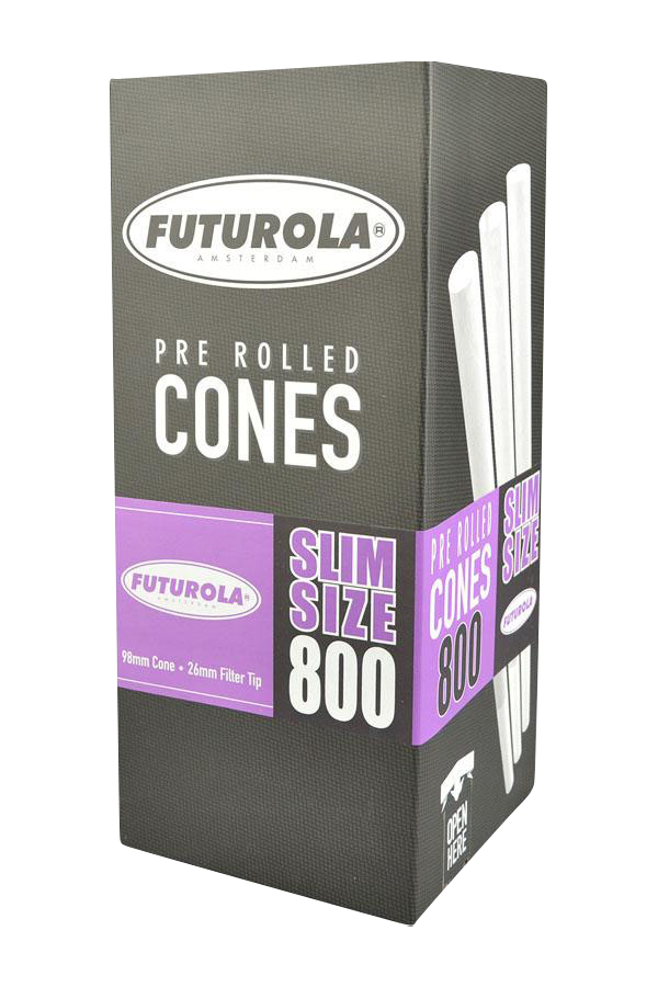 Futurola Slim Size Cones - Massive 800 Pack! Quick Rollers' Delight