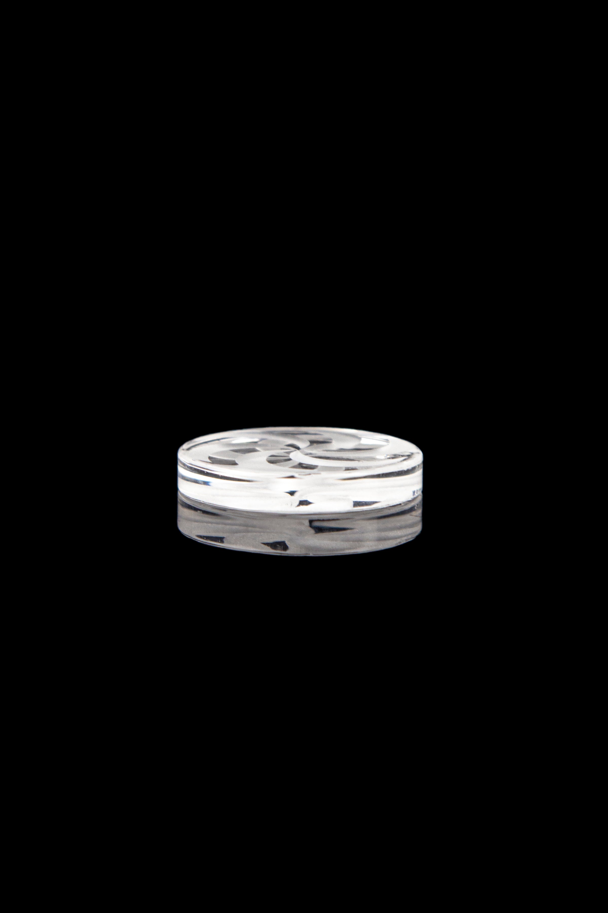Exquisite Engraved Flat Carb Cap for Ultimate Dabbing
