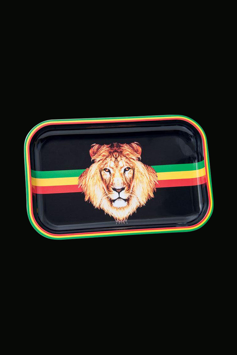 Cool Mini Rasta Lion Rolling Tray - A Must - Have for Rolling Enthusiasts