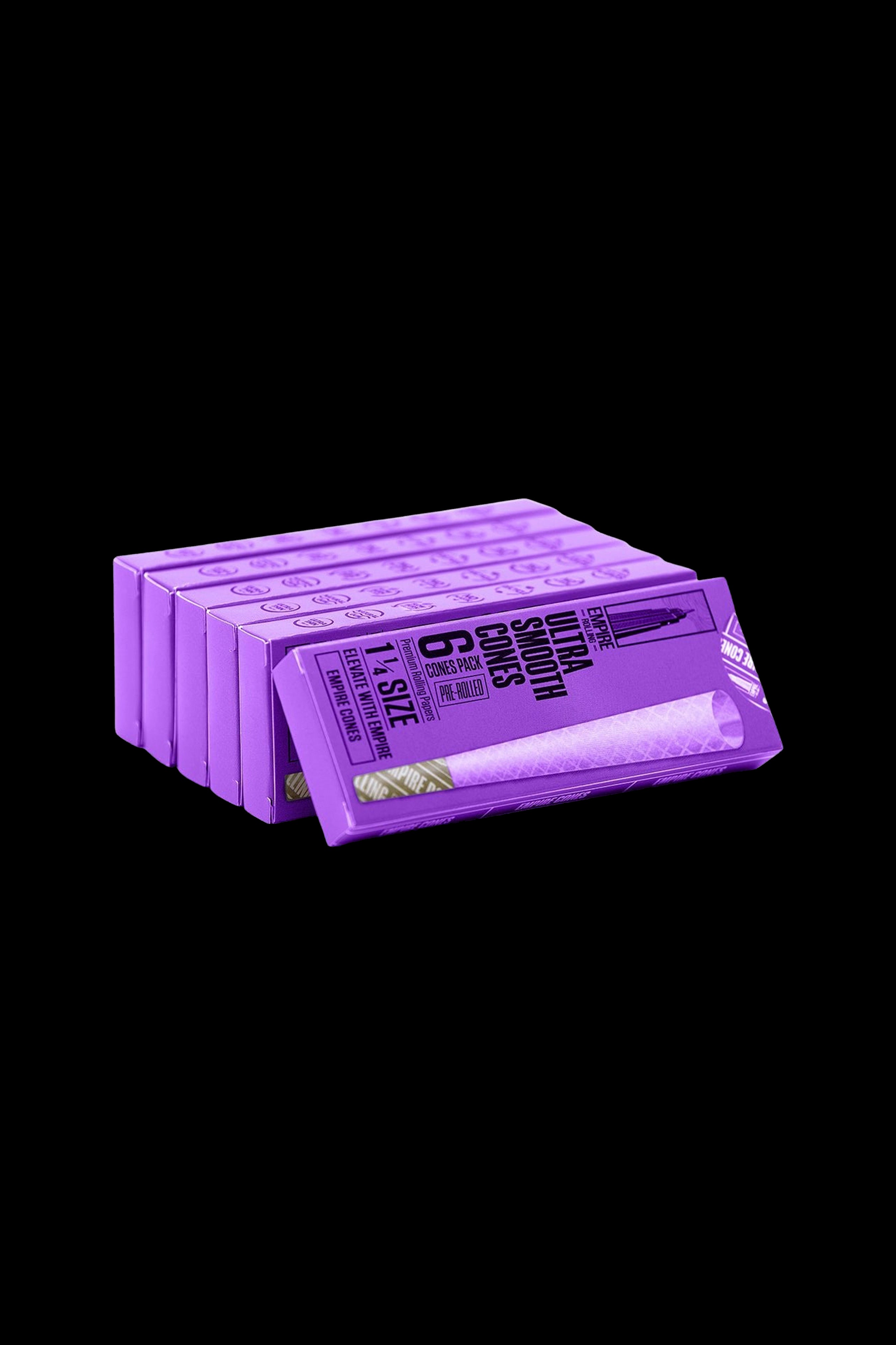 Empire Rolling UltraSmooth Purple Cones 1.25 Size 6-Pack - Elevate Your Smoke!