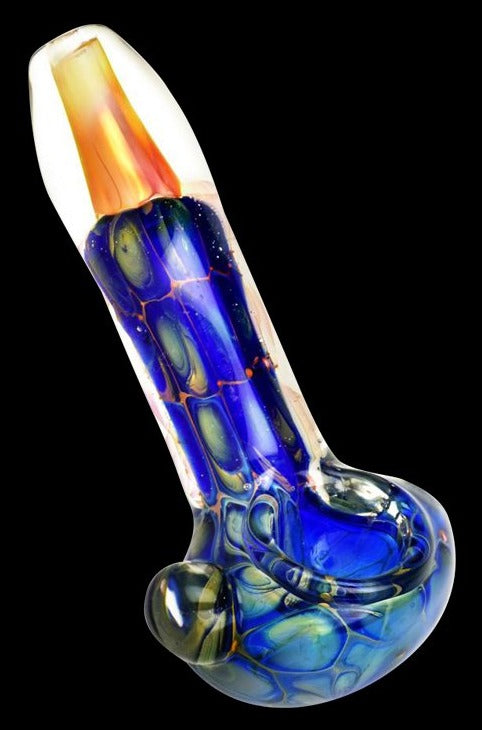 Exquisite Fumed Glass Spoon Pipe: A Work of Art
