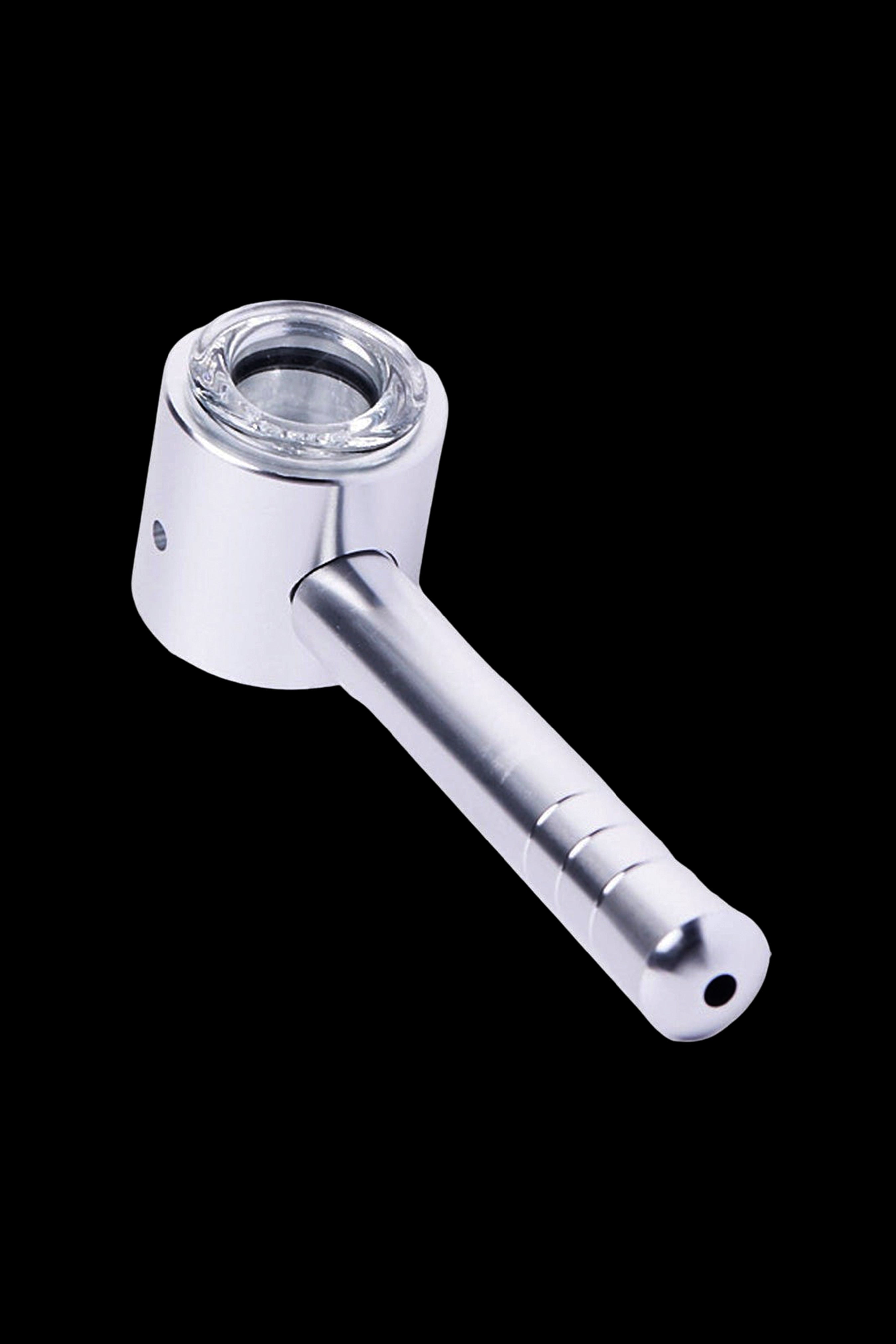 Cheech Glass Metal Pipe with Stylish Glass Bowl