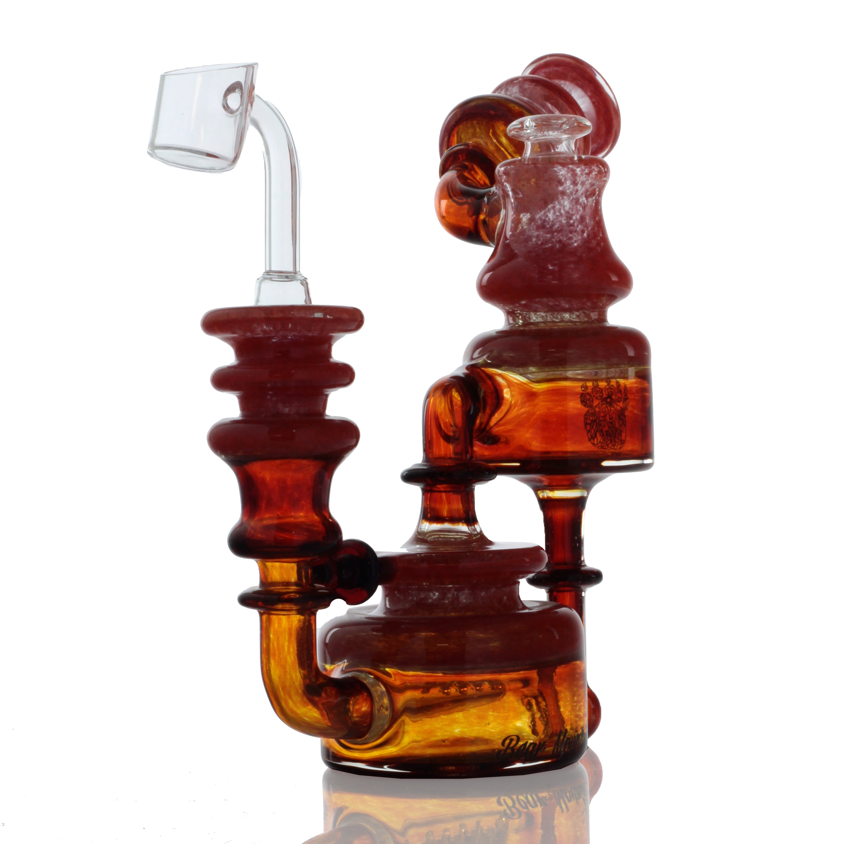 Bear Mountain Studios Honey Jar Glass Dab Rig Recycler - A Must - Have!