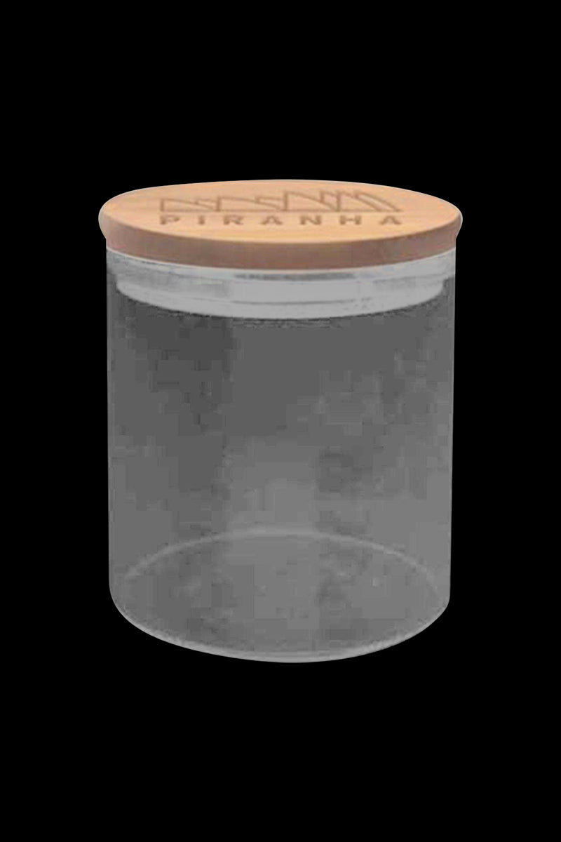 Piranha Premium Weed Storage Jar with Stylish Bamboo Lid