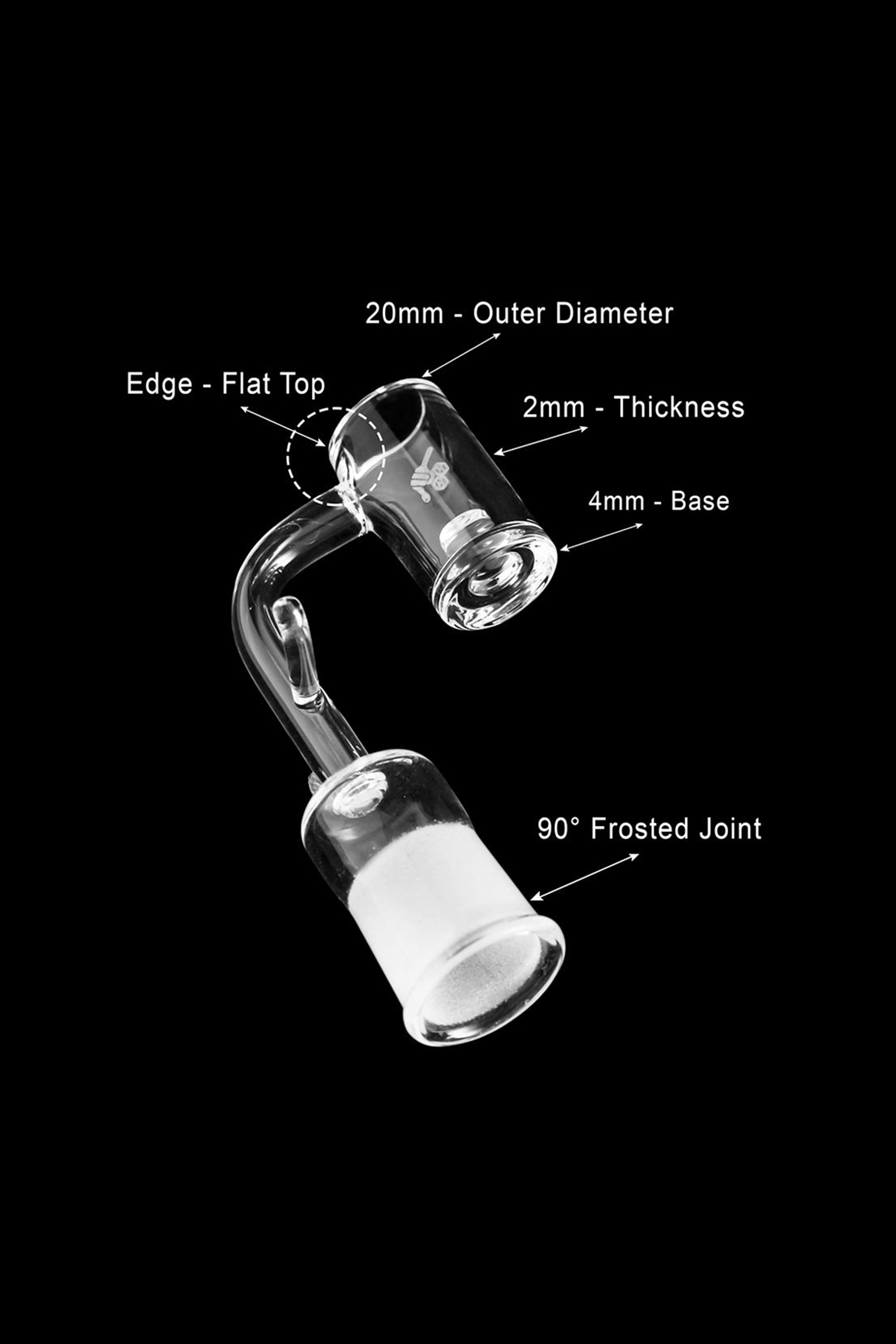 Honeybee Herb Enail Core Reactor Quartz Banger - The Revolutionary Yellow Line Dab Essential