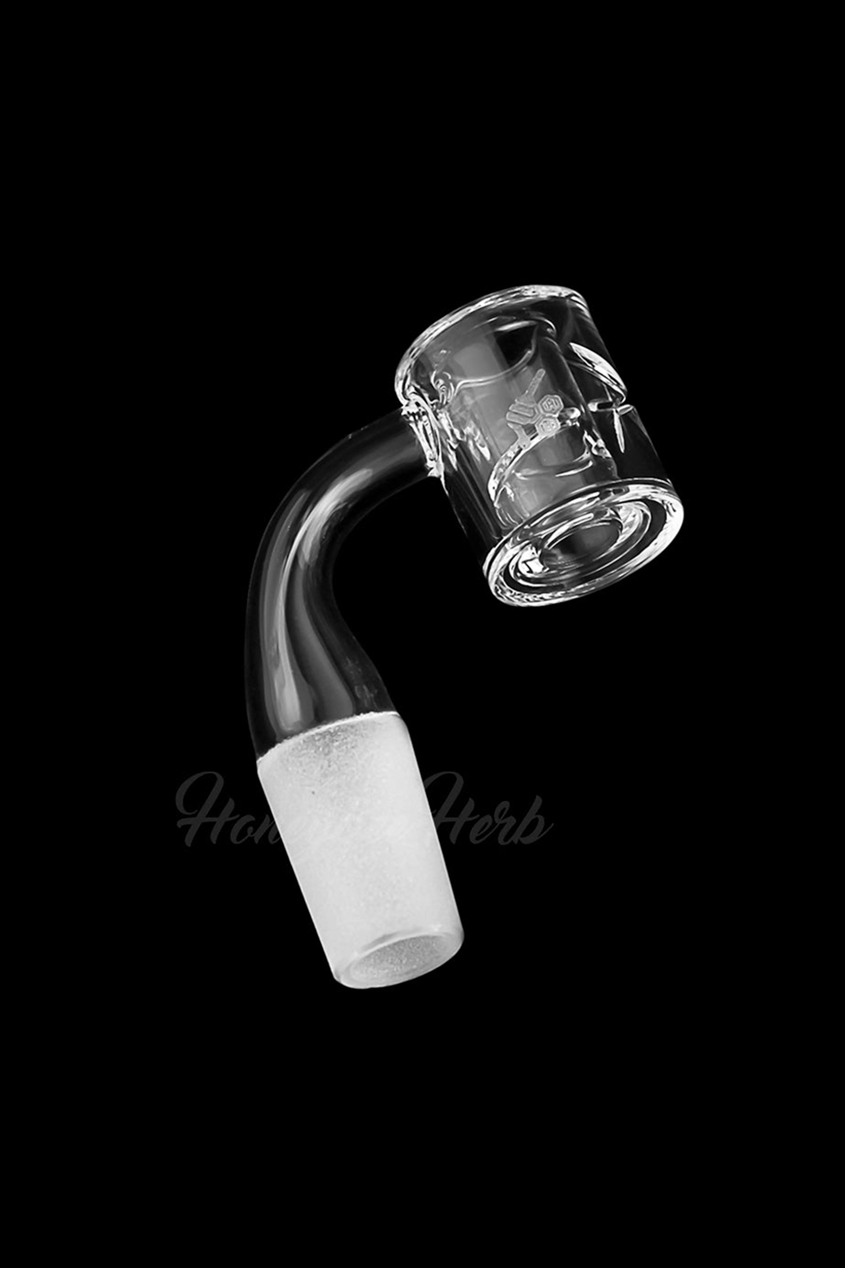Honeybee Herb's Stunning Yellow Line Honey Chamber Quartz Banger