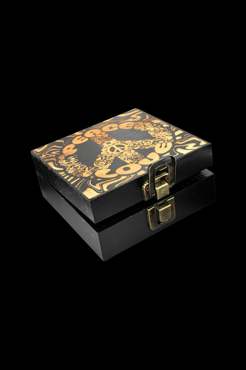 Awesome Etched Bamboo Stash Box Set - 6 Pack