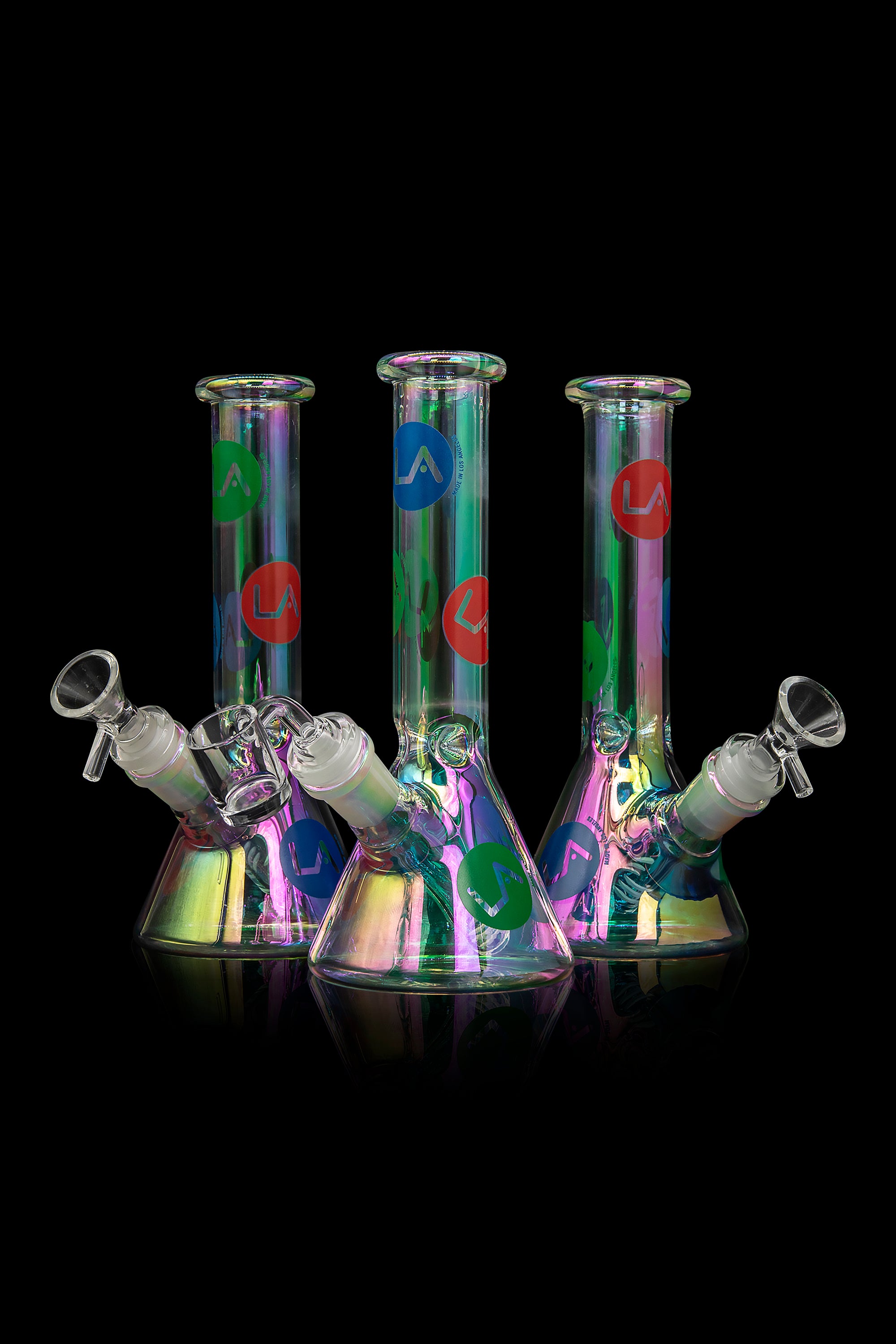 LA Pipes Limited Edition 8-Piece Iridescent Disco Beaker Set: A Groovy Retro Delight