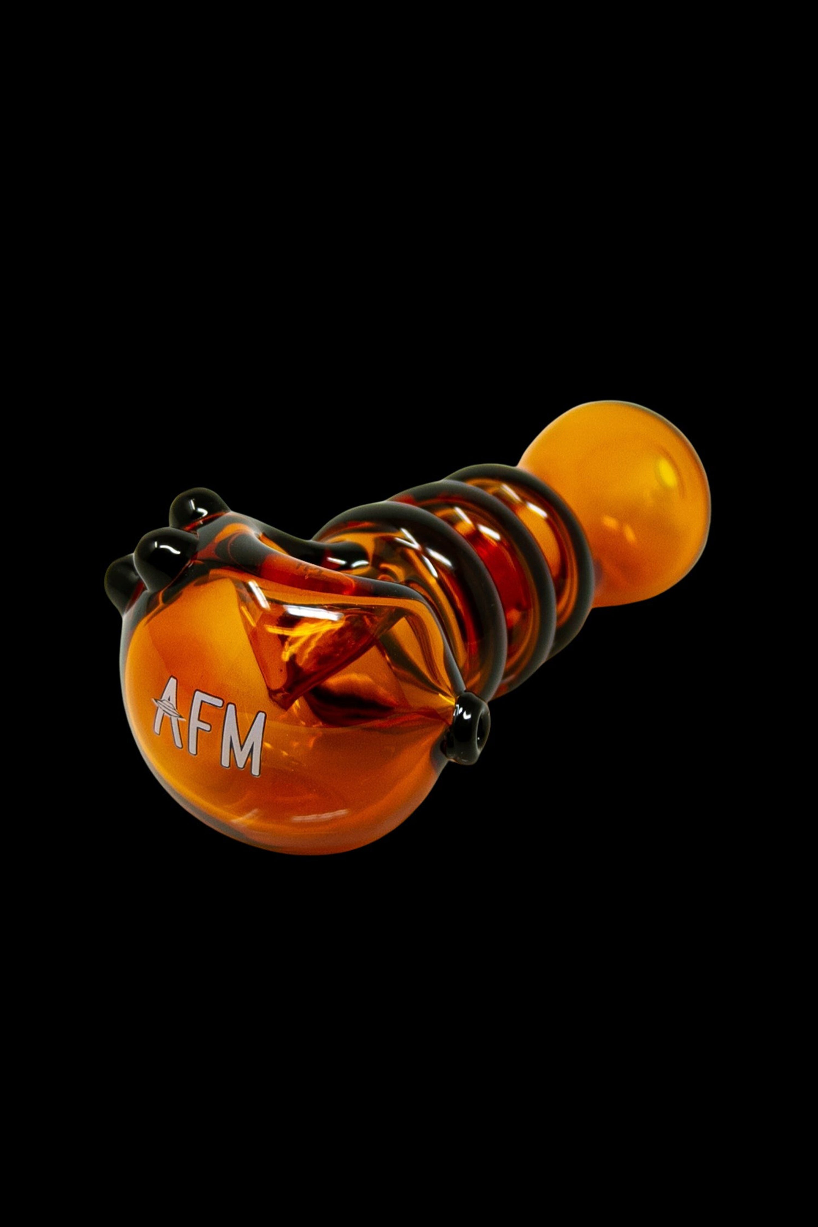 AFM Glass Tiger Stripe Hand Pipe - A Colorful Smoking Delight
