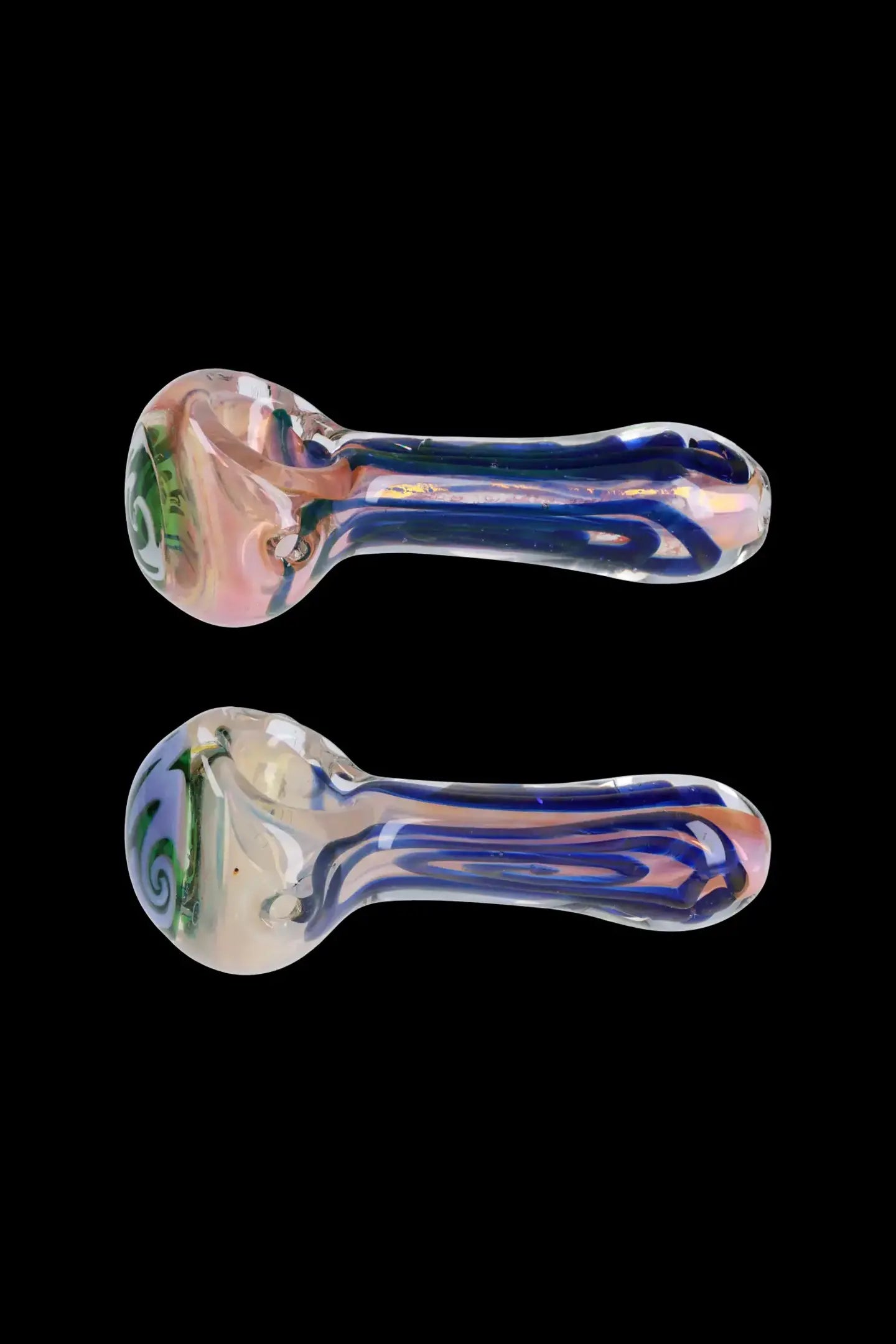 4-Inch Frit Blood Color Art Pipe - A Smoking Masterpiece